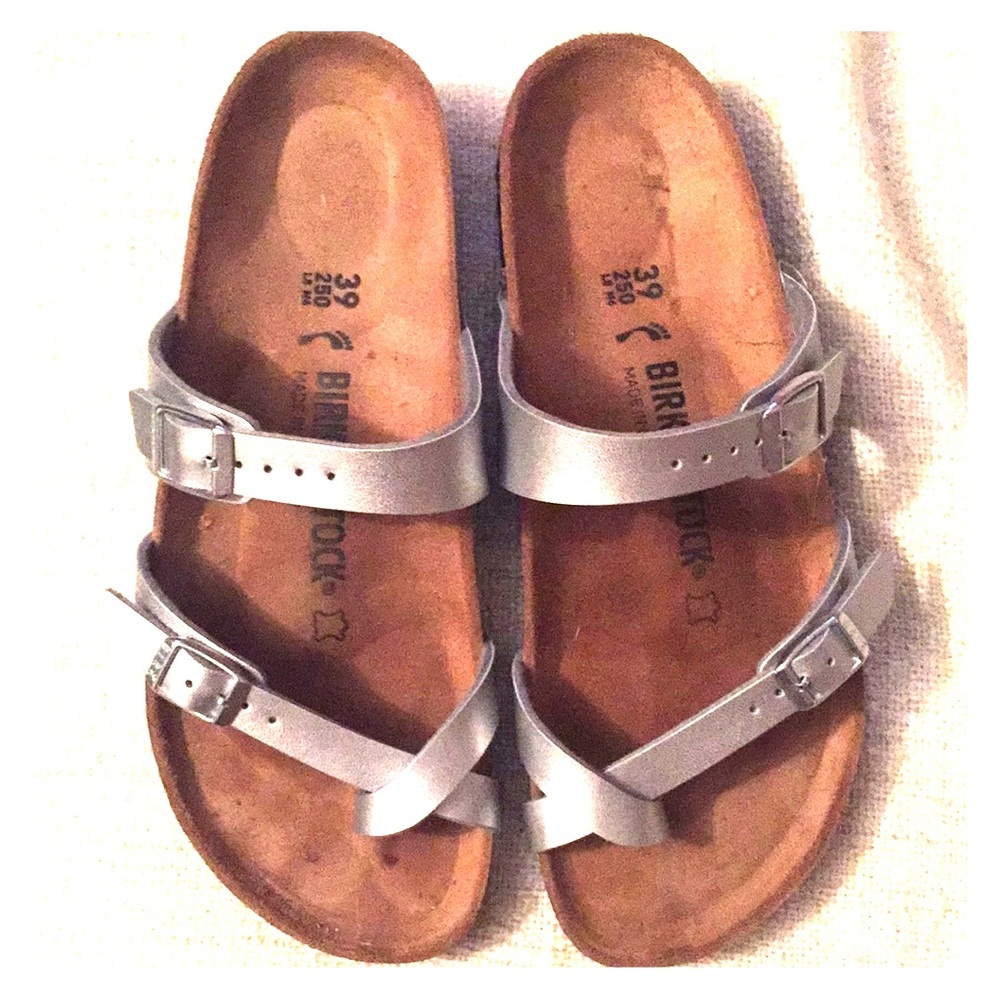 Birkenstock Mayori in silver